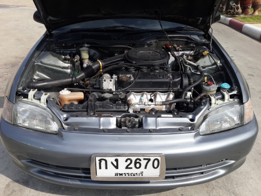 ขายด่วน รถแต่งสวย HONDA, CIVIC เตารีด 4 ประตู 1500 ปี 1993 เกียร์ออโต้ สีเทาดำ