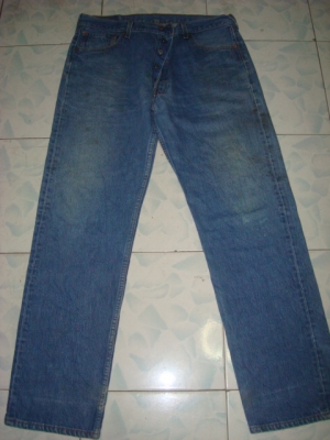 #9904#ยีนส์Levi's 501 ผ้าทราย ของแท้ มือสอง เอว 37 ยาว 30 ป้ายR made in usa เนื้อสวย ตะเข็บสวย