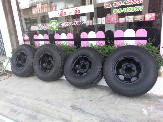 แม็ก jrd ขอบ15&times;7.5 ET -5 6รู139พร้อมยาง 265/70/15ถูกๆ สวยๆ