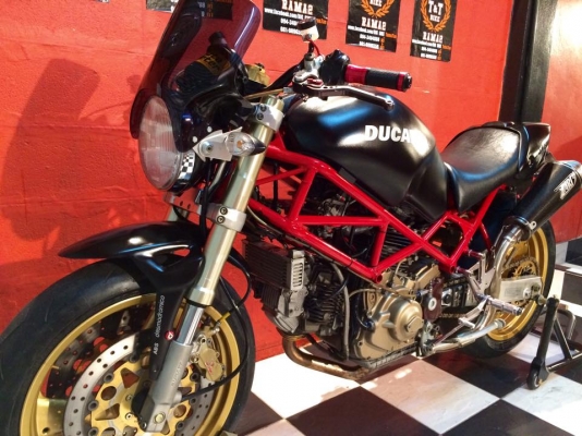 T&amp;T BIKE RAMA2 ขายDUCATI M900 ทะเบียนแท้ โอนขนส่ง ของแต่งแน่น ราคาเพียง 229000
