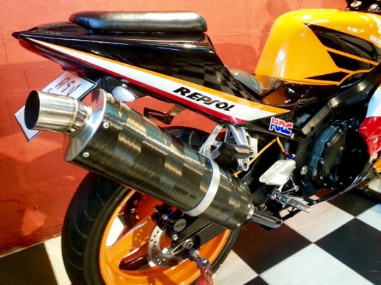 T&amp;T BIKE RAMA2 ขายด่วนเพียง 67500 ฿HONDA CBR400 แฟริ่งRC212 REPSOL ทะเบียนแท้โอนขนส่ง ภาษี พรบ.58 เลข8 สวยๆสีสวยใหม่กริป