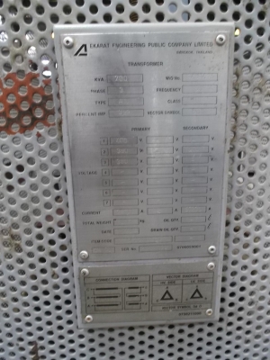 ขายแบบจัดหนัก หม้อแปลง step down 400/200V 200KVA