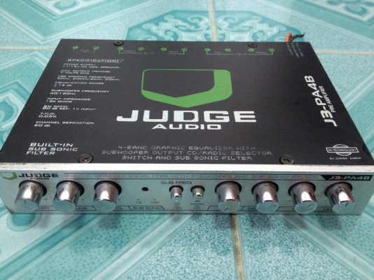 ปรีแอมป์ JUDGE มือสองเสียงดีมากกลางแหลมชัดมากๆ สภาพสวยเดิมไม่เคยซ่อม ขาย 1550 บาท