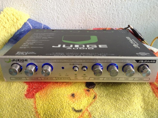ปรีแอมป์ JUDGE มือสองเสียงดีมากกลางแหลมชัดมากๆ สภาพสวยเดิมไม่เคยซ่อม ขาย 1550 บาท