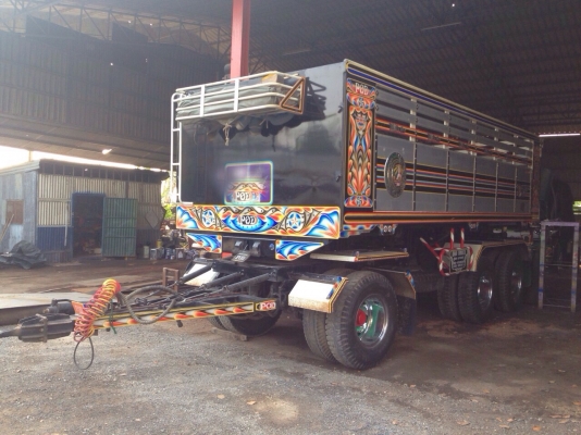 ขายลูกพ่วงดัมพ์มิเนียม ของใหม่ 3 เพลาแท้ ยาว 6.50 เมตร สูง 1.55 เมตร