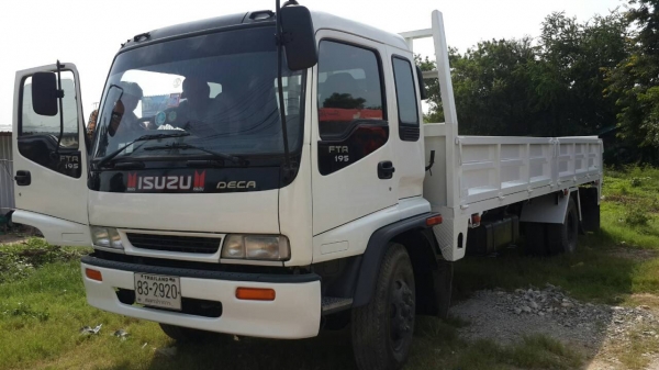 ** ราคา 1,150,000 ** เครนTADANO 3ตัน 6ปลอก ท้องวี + รถห้างแท้ ISUZU FTR Deca195 ปี44 กระบะเหล็ก ยาว 7.20 เมตร สีสวยทั้งหัวและกระบะ เครื่องแน่น ช่วงล่างดี