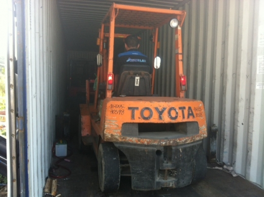 ขายฟอร์คลิฟต์ TOYOTA 4FD25 ดีเซล ( Specs Japan ) ล้อหน้าคู่ , HINGFORK , เกียร์ MT , เสาสูง 3.0 M , เดิมแท้จากญี่ปุ่น !!!! ขายฟอร์คลิฟต์ TOYOTA 4FD25 ดีเซล ( Specs Japan ) ล้อหน้าคู่ , HINGFORK , เกียร์ MT , เสาสูง 3.0 M , เดิมแท้จากญี่ปุ่น !!!!