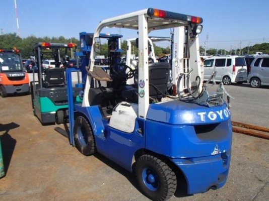 ขายฟอร์คลิฟต์ TOYOTA 7FG25 ใช้งานได้ 2 ระบบ GASOLINE/LPG  ( Specs Japan ) SIDE SHIP , เกียร์ AT , เดิมแท้จากญี่ปุ่น !!!!