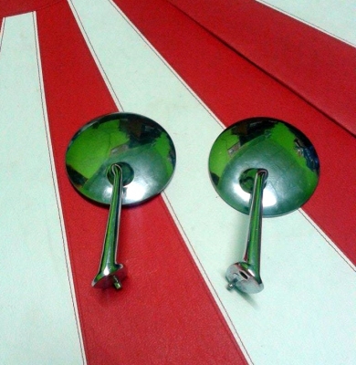 ขายกระจกเเก้มทรงกลมโครเมี่ยมสภาพสวยๆของดัทสัน เเละรุ่นอื่นๆๆ