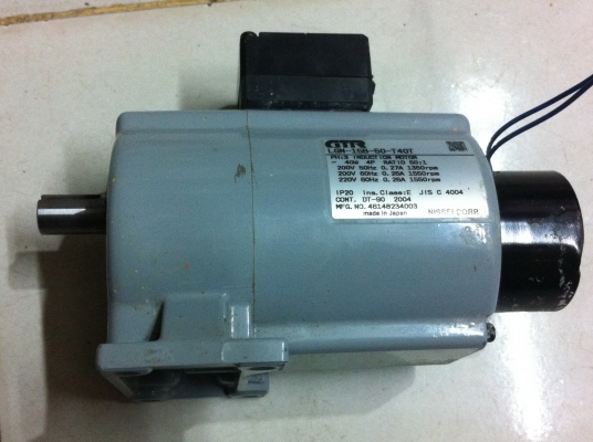 มอเตอร์เกียร์ทดขนาด 40 W. 50 ต่อ1 แบบ GTR ยี่ห้อ NUSSEI CORP จากญี่ปุ่น หมุนที่  30 รอบต่อนาที แรงบิดเยอะ( 10 ตัว)