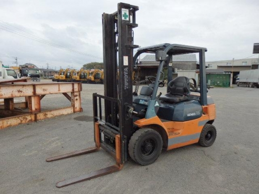ขายฟอร์คลิฟต์ TOYOTA 7FG20 ใช้งานได้ 2 ระบบ GASOLINE/LPG  ( Specs Japan ) SIDE SHIP , เกียร์ MT , เดิมแท้จากญี่ปุ่น !!!!