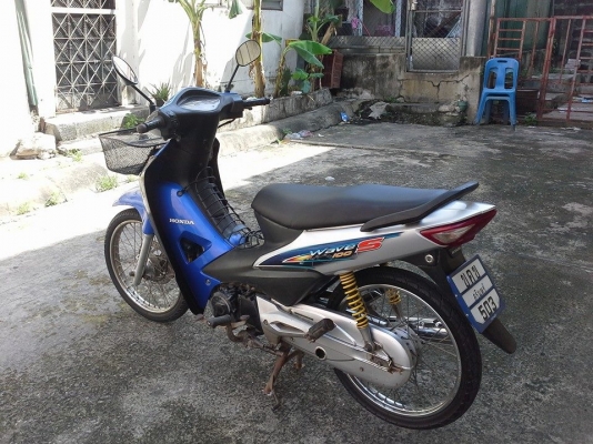 Wave 100 uboox ปี 49 กุญแจใหญ่ สีน้ำเงิน ดำ รถบ้าน สวย เครื่องเดิมๆ มีเอกสารครบ