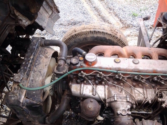 10ล้อ2เพลาไอ้หลง195เทรนเลอร์บรรทุกแม็คโคร200เหล็กบีม