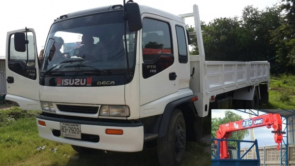 ** ราคา 1,070,000 ** เครนUNIC 330 3.3ตัน 3ปลอก 2ชัก บูมหกเหลี่ยม + รถห้างแท้ ISUZU FTR Deca195 ปี44 กระบะเหล็ก ยาว 7.20 เมตร สีสวยทั้งหัวและกระบะ เครื่องแน่น ช่วงล่างดี ** ราคา 1,070,000 ** เครนUNIC 330 3.3ตัน 3ปลอก 2ชัก บูมหกเหลี่ยม + รถห้างแท้ ISUZU FTR Deca195 ปี44 กระบะเหล็ก ยาว 7.20 เมตร สีสวยทั้งหัวและกระบะ เครื่องแน่น ช่วงล่างดี