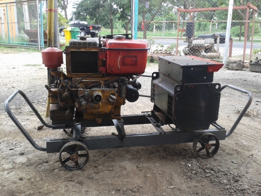 ขายเครื่องปั่นไฟ KUBOTA 15 แรง พร้อมไดร์บัสเลส 10 kw