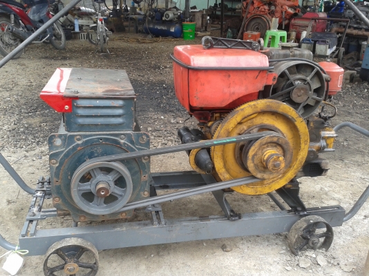 ขายเครื่องปั่นไฟ KUBOTA 15 แรง พร้อมไดร์บัสเลส 10 kw