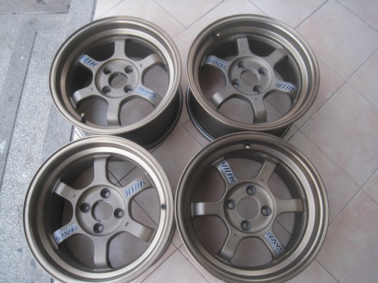 ขายล้อแม็กมือสอง TE37 v 15"x8" สีน้ำตาลไหม้ ก้านยิงทรายขอบชาสนใจติดต่อเล็กคลองสามครับ 081-3747940 ขายล้อแม็กมือสอง TE37 v 15"x8" สีน้ำตาลไหม้ ก้านยิงทรายขอบชาสนใจติดต่อเล็กคลองสามครับ 081-3747940