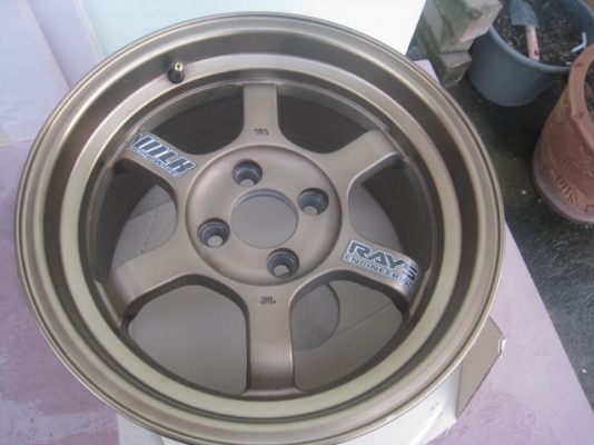 ขายล้อแม็กมือสอง TE37 v 15"x8" สีน้ำตาลไหม้ ก้านยิงทรายขอบชาสนใจติดต่อเล็กคลองสามครับ 081-3747940 ขายล้อแม็กมือสอง TE37 v 15"x8" สีน้ำตาลไหม้ ก้านยิงทรายขอบชาสนใจติดต่อเล็กคลองสามครับ 081-3747940