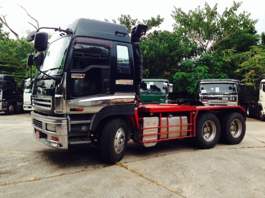 รถหัวลากสิบล้อ ISUZU GIGA (KL-EXZ75J3) 600 แรงม้า สีดำ สเปกเทพ สภาพนางฟ้า หาที่ไหนไม่มีอีกแล้ว