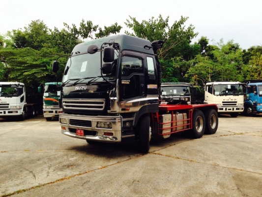 รถหัวลากสิบล้อ ISUZU GIGA (KL-EXZ75J3) 600 แรงม้า สีดำ สเปกเทพ สภาพนางฟ้า หาที่ไหนไม่มีอีกแล้ว