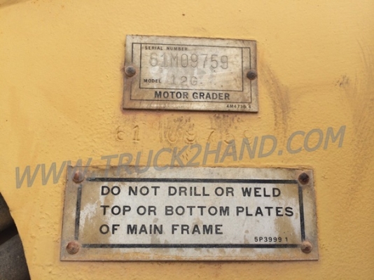 รถเกรด 12Gserial61M9759  สภาพพร้อมใช้งาน