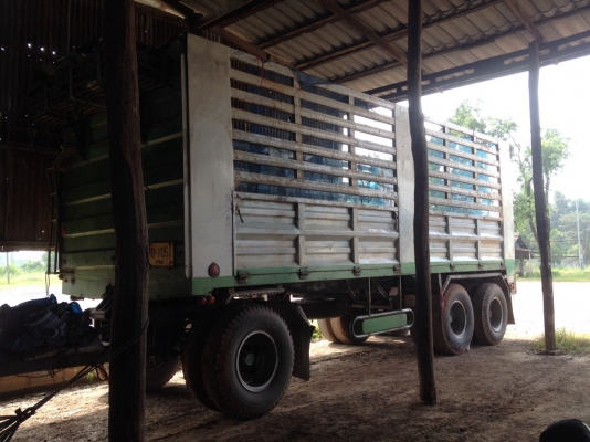 รถพ่วงเครื่อง isuzu 320 ลูก 3 เพลา รถพ่วงเครื่อง isuzu 320 ลูก 3 เพลา