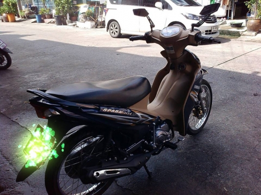 spark 115 I ปี 56 รถหลุดจำนำ กุญแจใหญ่ สีครีม ดำ รถบ้าน สวย เครื่องเดิมๆ มีสำเนาเล่ม