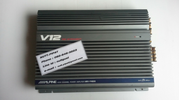 แอมป์ 4 แชแนล Alpine V12 Model MRV-F400S มือสองญี่ปุ่น