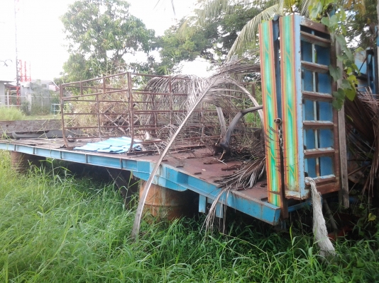 ขายตามสภาพหางขึ้นรถเกียวสิบล้อมีไฮโรลิกติดด้วยยาว7มกว้าง2.50