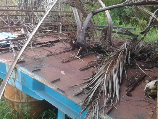 ขายตามสภาพหางขึ้นรถเกียวสิบล้อมีไฮโรลิกติดด้วยยาว7มกว้าง2.50