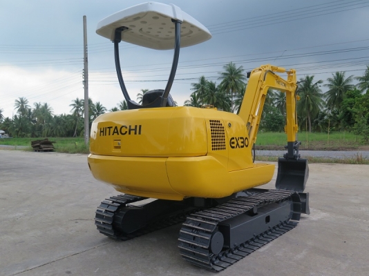 รถขุด แบคโฮล HITACHI - EX30 ทำสีใหม่ มือสองญี่ปุ่น พร้อมไลน์หัวเจาะ