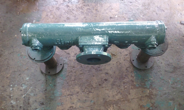 ท่อไอเสีย Hino EH700 แบบน้ำเลี้ยงเหล็กหล่อ