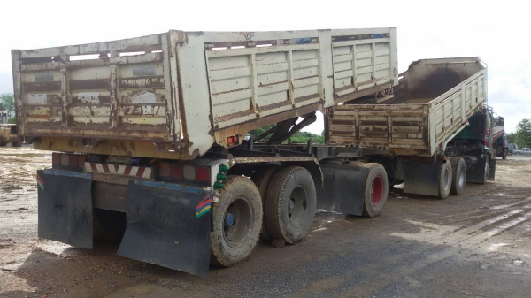 HINOเมกก้าเครื่อง260แม่ลูก3คานยัดครัชซึสวย.สภาพสวยพร้อมใช้งาน.ราคา1,650,000บ