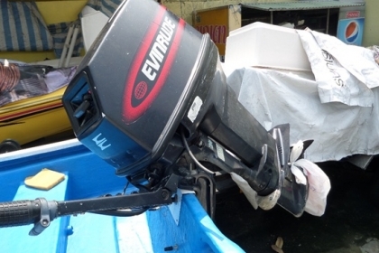 ขาย เรือไฟเบอร์ 3 ลอน 13 ฟุตเรือหล่อใหม่ พร้อมเครื่อง EVINRUDE 40 แรง สภาพพร้อมใช้ ราคา 58,000