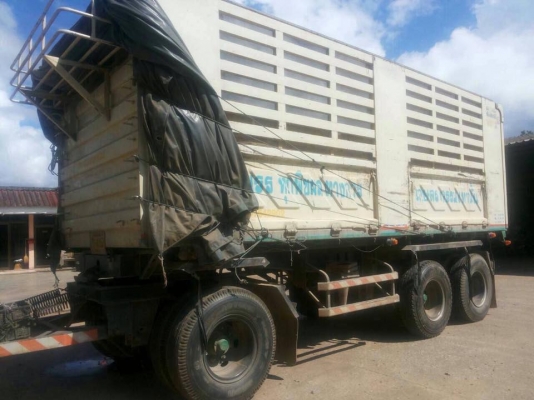 ขายรถสิบล้อหัวลาก HIno MEGa FM 320 ปี51 คอกเกษตรดั้มสามมิตร  พ่วงแม่ลูก รถสวยพร้อมใช้งาน