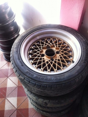 รังผึ้ง ขอบ 15x6.5  4/114  พร้อมยาง