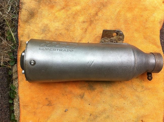 ขายท่อsupertrappยาวพร้อมคอ ขายปลายท่อ SUPERTRAPP ปลายเปิด ขายปลายรุ้งไทเทเนี่ยม