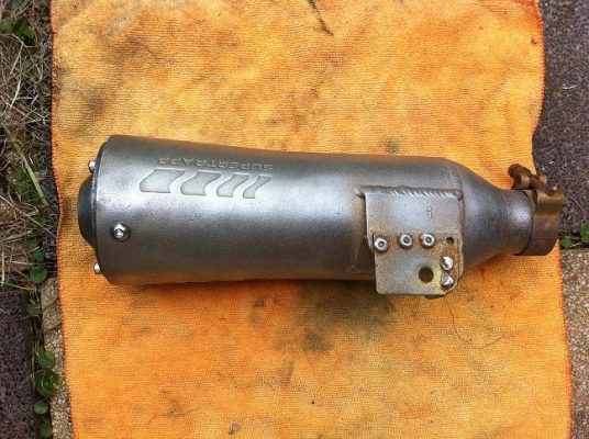 ขายท่อsupertrappยาวพร้อมคอ ขายปลายท่อ SUPERTRAPP ปลายเปิด ขายปลายรุ้งไทเทเนี่ยม