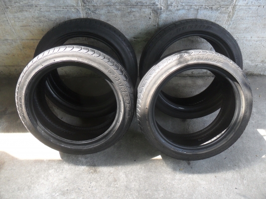ยาง DUNLOP 195/45R16ปี12 สวยๆ 4 เส้น ราคา 2500 บาท