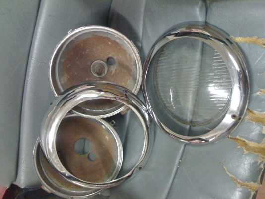 เบ้าไฟ จานฉาย กรอบโครเมี่ยม และเลนส์แก้ว เบนซ์ท้ายมน