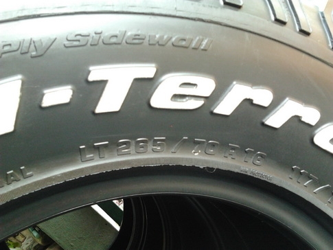 BF All 265/70/16 ปี12 ดอกเทพๆ น้องๆของใหม่ 1ชุด