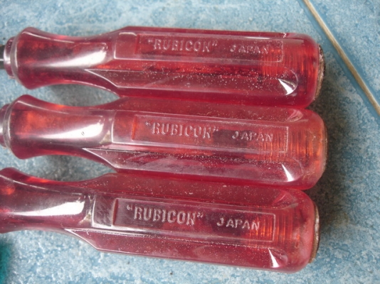 ไขควงตอก RUBICON made in Japan แบน + แฉก จับคู่มาขาย 2 คู่