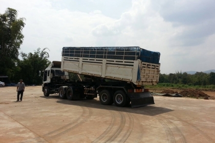 หัวลาก10ล้อIZUSU 2 เพลา รุ่น GXZ360 + หาง3มิตรดั้ม2เพลา หัวลาก10ล้อIZUSU 2 เพลา รุ่น GXZ360 + หาง3มิตรดั้ม2เพลา