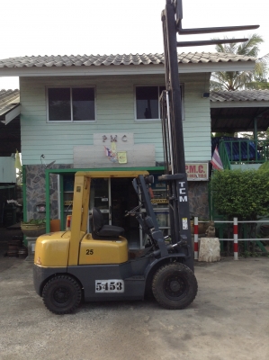 +++ ขายโฟล์คลิฟท์  T.C.M.  FG25 N16  ขนาด  2.5  ตัน  เครื่องยนต์เบนซิน+แก๊ส  เสาพิเศษ  4  เมตร  3 ท่อน  เกียร์ออโตเมติค  ยางตันใหม่   รถนอก 3,000  ชม.