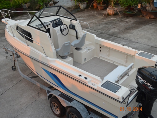 Renken 2288, 23 foot พร้อม trailer, บันไดเรือ (ไม่รวมเครื่อง)