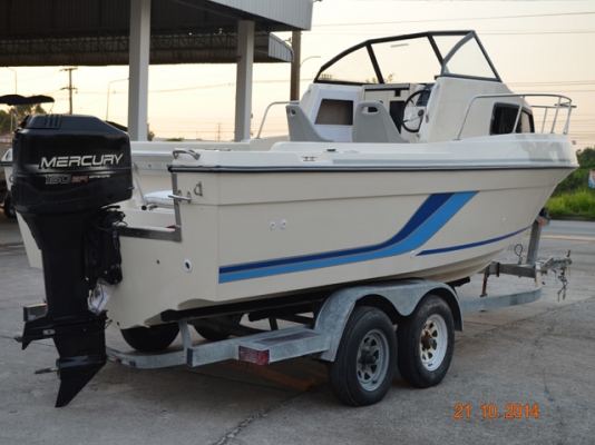 Renken 2288, 23 foot พร้อม trailer, บันไดเรือ (ไม่รวมเครื่อง)