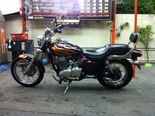 ขออนุญาติขาย KAWASAKI BOSS 175 cc. ลายไฟ สตาร์ทมือ โอนใฟ้ฟรีจ้า