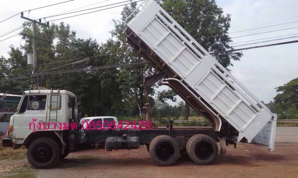 ขายรถบรรทุกสิบล้อดัมพ์ Hino F17 เครื่อง HO7C-185 แรง 2 เพลา พวงมาลัยพาวเวอร์ เบรคลมดัน สโลด์เดิม ทะเบียนพร้อม