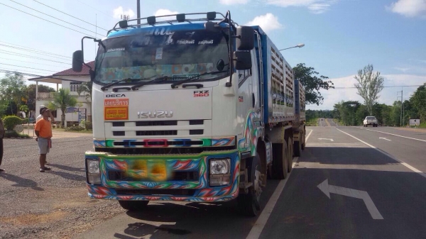 ขายดาว์นรถพ่วง Isuzu 360 รถได้ 10 เดือน ไมล์ 74,xxx กระบะเหล็กดัมพ์อู่ขอนแก่น