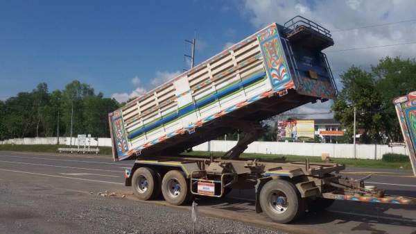 ขายดาว์นรถพ่วง Isuzu 360 รถได้ 10 เดือน ไมล์ 74,xxx กระบะเหล็กดัมพ์อู่ขอนแก่น